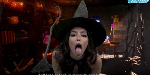 Camsoda   Sexy witch orgasms as she rides