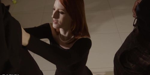 HardX - I Refuse to Chose, Redhead Takes On Two BBC