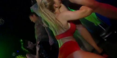 Horny girls lust for hardcore banging at a club party