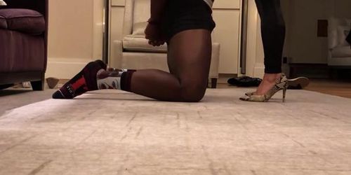 Goddess Gaia - Ballbusting FootBitch