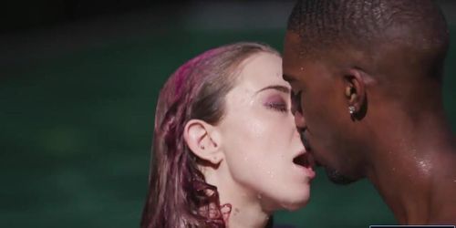 A black guy pussy licking then fucking his white girlfriend