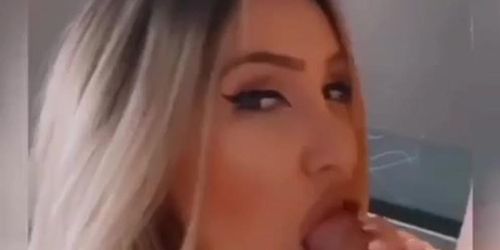 Blonde instagram model suck big dick (Blondie Anderson, Fetish Fatale)