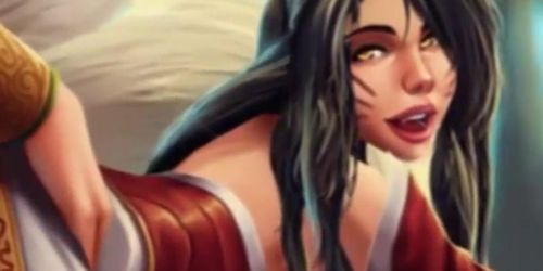 Ahri de league of legends follada