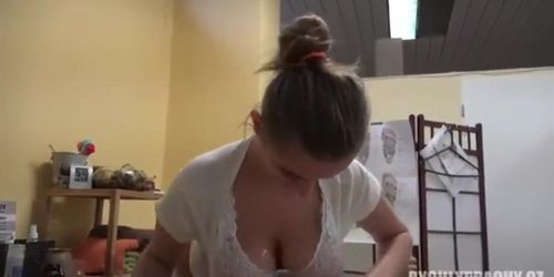 Voyeur russian massage POV