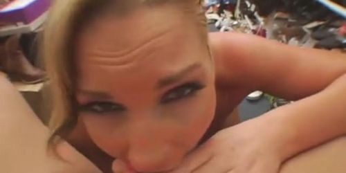 Slutty blonde flower tucci gets her lovebox checked up