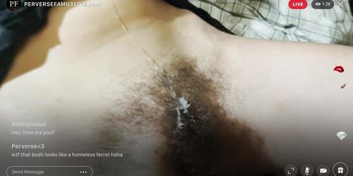 PERVERSE FAMILY LIVE Linas Hairy Cunt_Replay the kinkiest livestream