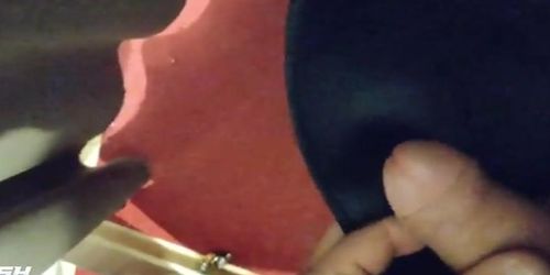 jerking in dressing room