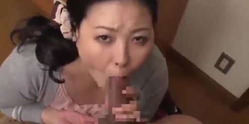 Japanese mom in law fuking son