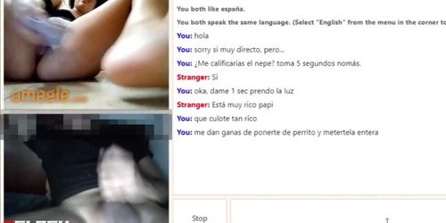 Teen masturbates to a Big cock on omegle - Tnaflix.com
