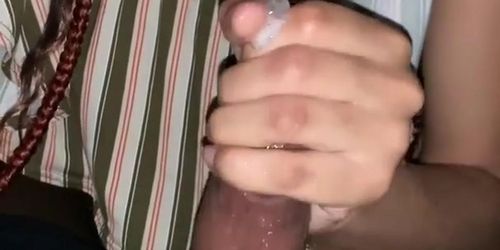 ebony teen sucking bbc closeup I found her at tohorny.com