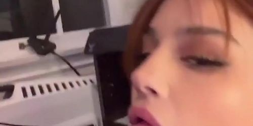 sexy redhead deepthroat big cock I found her at affairs.one