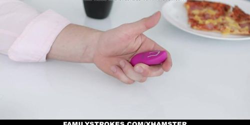 Family Strokes - Stepsister Gets April Fools Vibrator Prank (Lilly Hall)