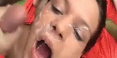 face full of cum4