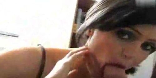 MEETMYGF - Brunette amateur girl POV blowjob