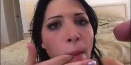 Rebecca Linares Cumshot Compilation Part 01 (Rebeca Linares, Sandy Milz)