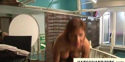 HARSH HANDJOBS - Voyeur pervert at pool gets caught and gets handjob punishment