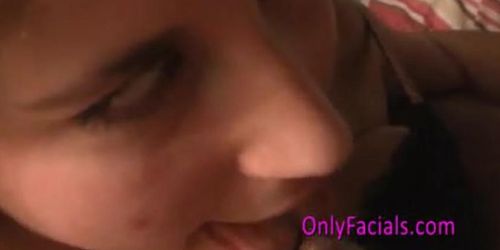GENUINEFEATURES - Sweet czech teen gets facial