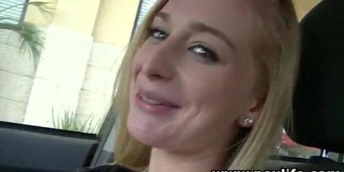 POVLife Натуральные сиськи Stacie Jaxxx трахнули глотанием спермы в видео от первого лица
