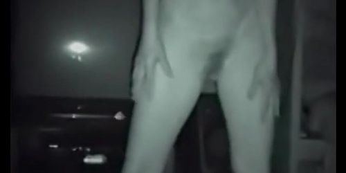 Amateur milf stands naked unaware its her boss behind camera