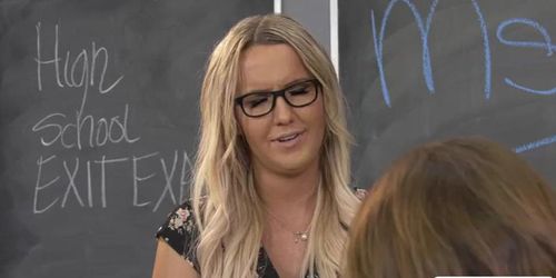 TBabe sucks her Students rough bigdick (Kayleigh Coxx)