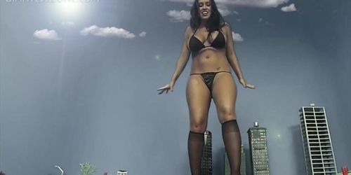 Huge tits giantess milf with fappable buddy