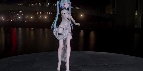 Hatsune Miku Stripteasing