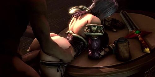 Soul Calibur Hidden Sex Scene - Zasalamel fucks Ivy & Taki (Ivy Valentine)