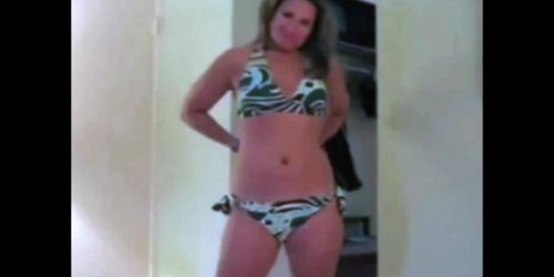 Bikini comes off wife in a spicy hotel vacation video