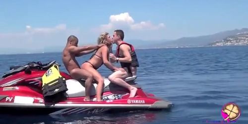 wife fucking on jet ski front of husband (Blondie Anderson)