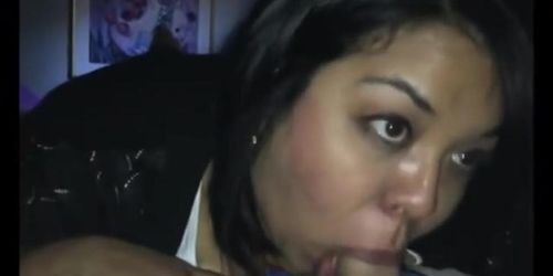Sexy amateur given a blowjob