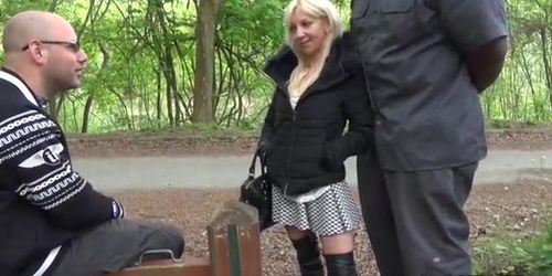 Blonde Milf In The Woods