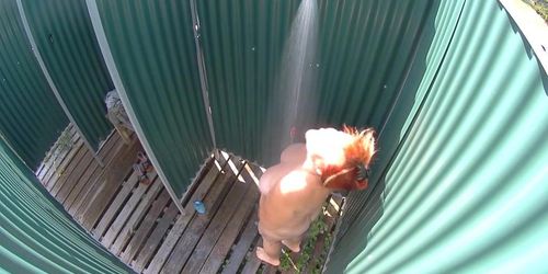 Busty Mature Spied in Public Shower (Hiddencam___ )