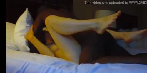 Wife gets Wiggly and Cums as BBC Creampies