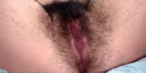 Wara shows of her hairy pussy