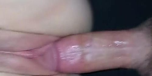 Deep cum load in her unprotected pussy.