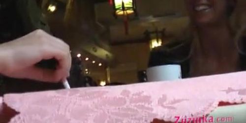 ZUZINKA'S BLOG - Natural exhibitionist in Chinese Restaurant - video