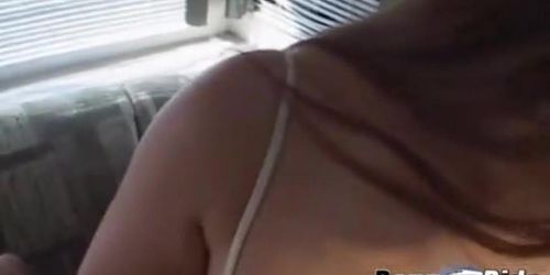 Beautiful horny white girl getting gangbanged so damn hard in the bus! (Van Damage)