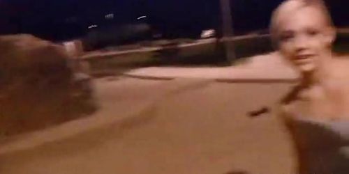 EXPLOITED COLLEGE GIRLS - Teen Jailbird Public Blowjob