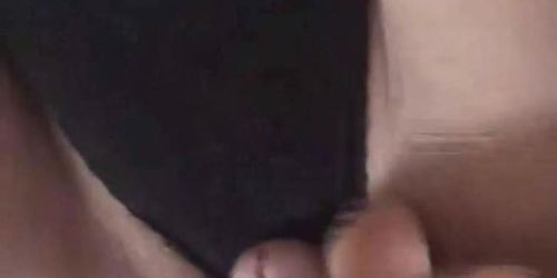 BRITISH UPSKIRT PANTY PERVERT - Black panty fuck part 2