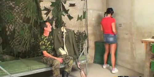 OLD PERVERTS - Teen fucked by old military man