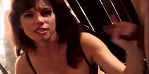 FAP ME - Sexy girl playing with two large dongs