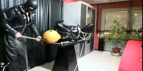 GIRLS IN CONTROL - Slave girl gets tied up by her master
