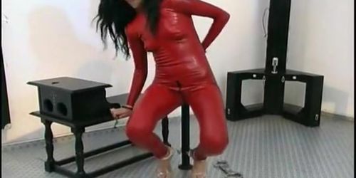 GIRLS IN CONTROL - Horny girl posing in latex outfit