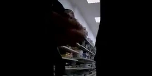 Flash cum in supermarket 13 - Tnaflix.com