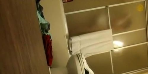 Step dad secretly films teen in bathroom