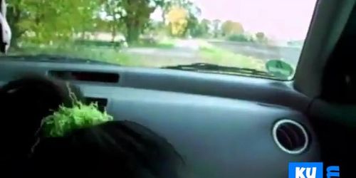 Amateur Blowjob In The car