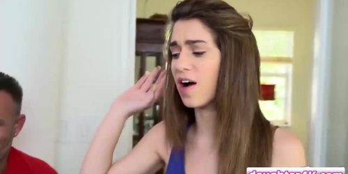 Naughty skinny teens are getting creampied by their horny fathers