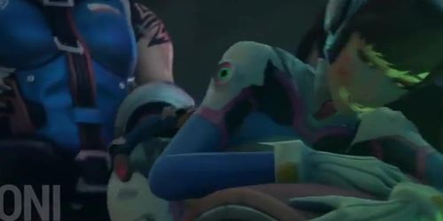 Zarya Futa and D.va 3D