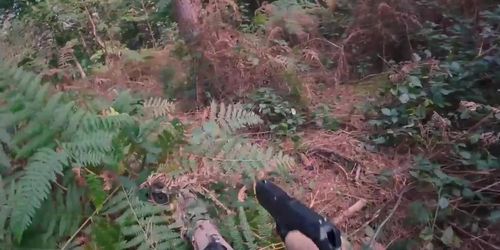 Guy shoots on everything he sees