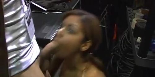 Backstage BlowJob